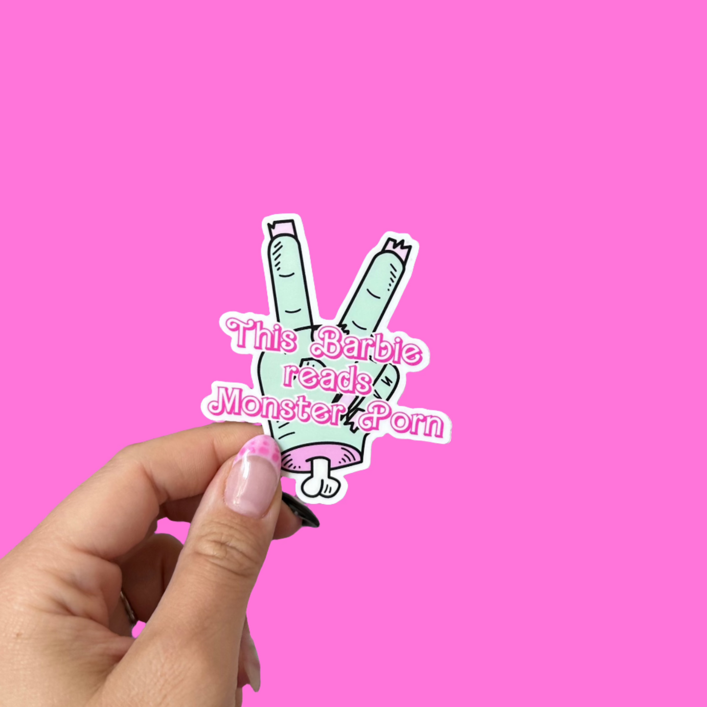 Monster Porn ZOMBIE Die Cut Sticker
