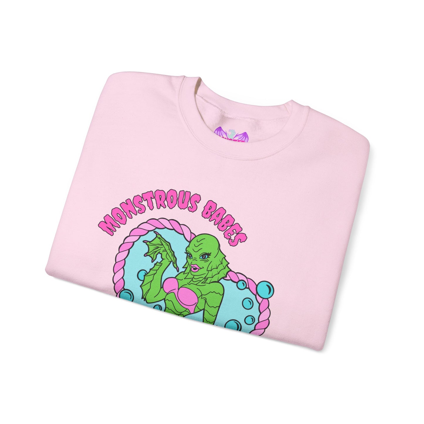 Monstrous Babes Club Lagoona Unisex Heavy Blend™ Crewneck Sweatshirt