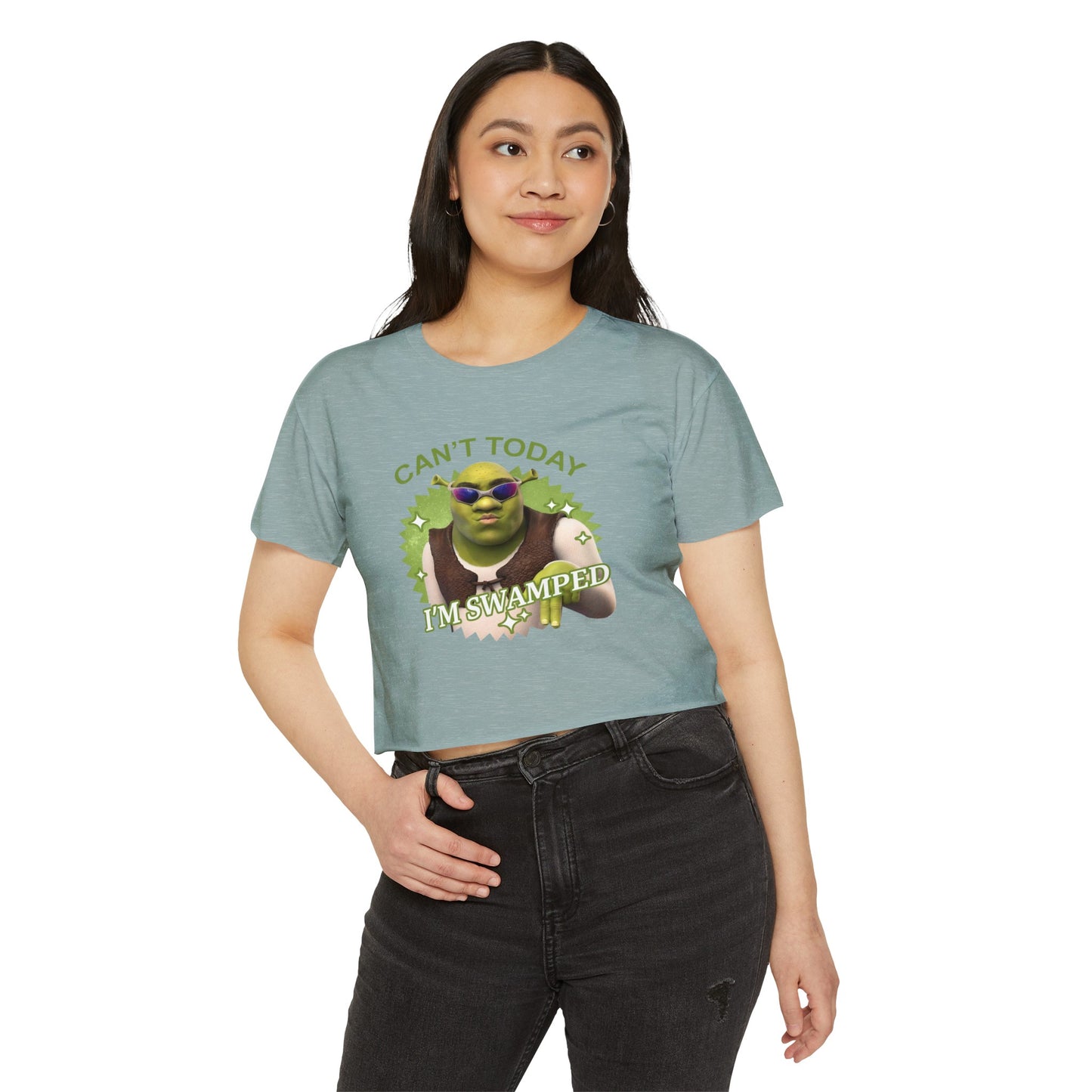 Ogres & Waffles Swamped Women's Festival Crop Top