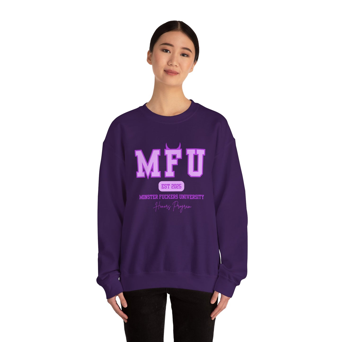 MFU Purple Unisex Heavy Blend™ Crewneck Sweatshirt