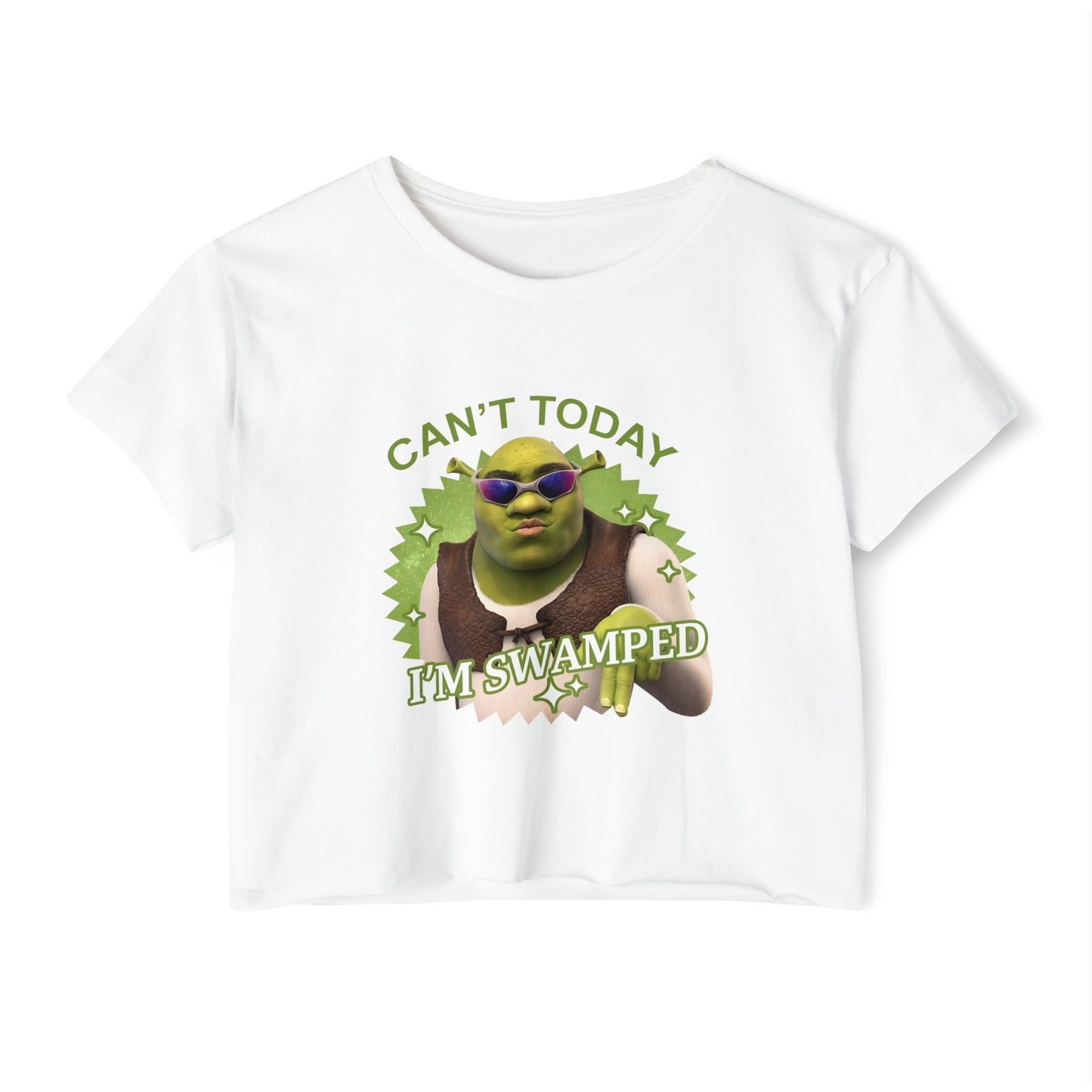 Ogres & Waffles Swamped Women's Festival Crop Top