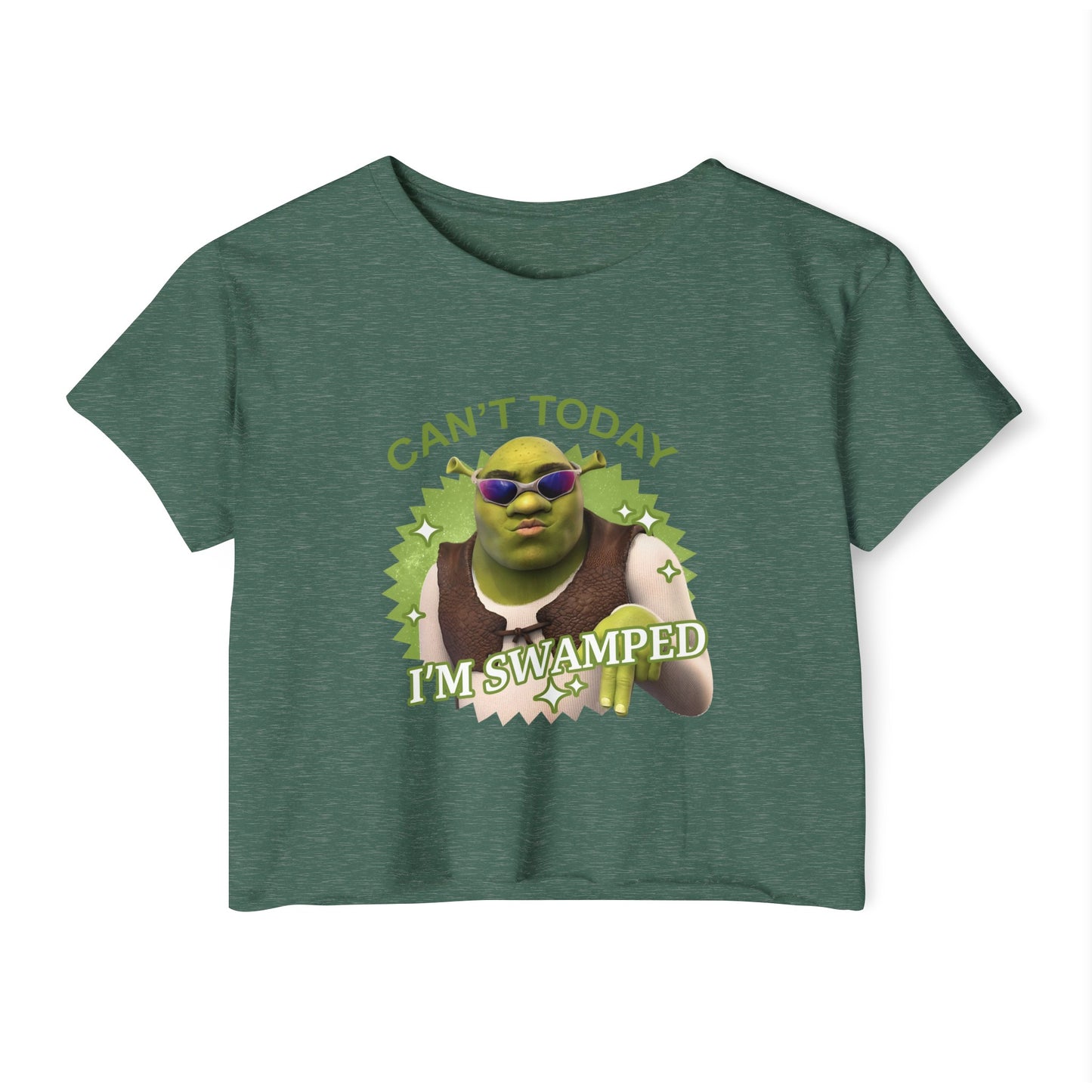 Ogres & Waffles Swamped Women's Festival Crop Top