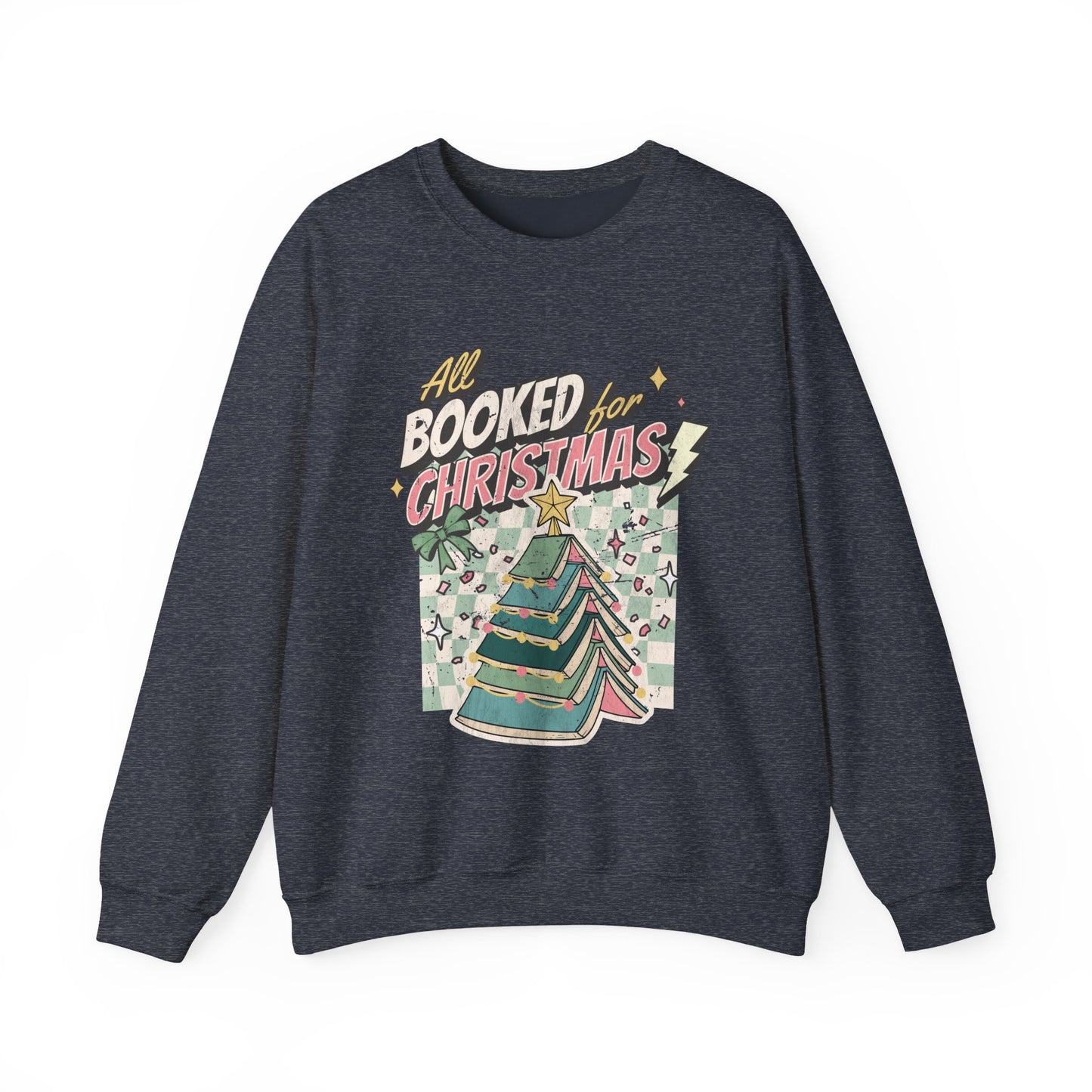 All Booked for Christmas Unisex Heavy Blend™ Crewneck Sweatshirt