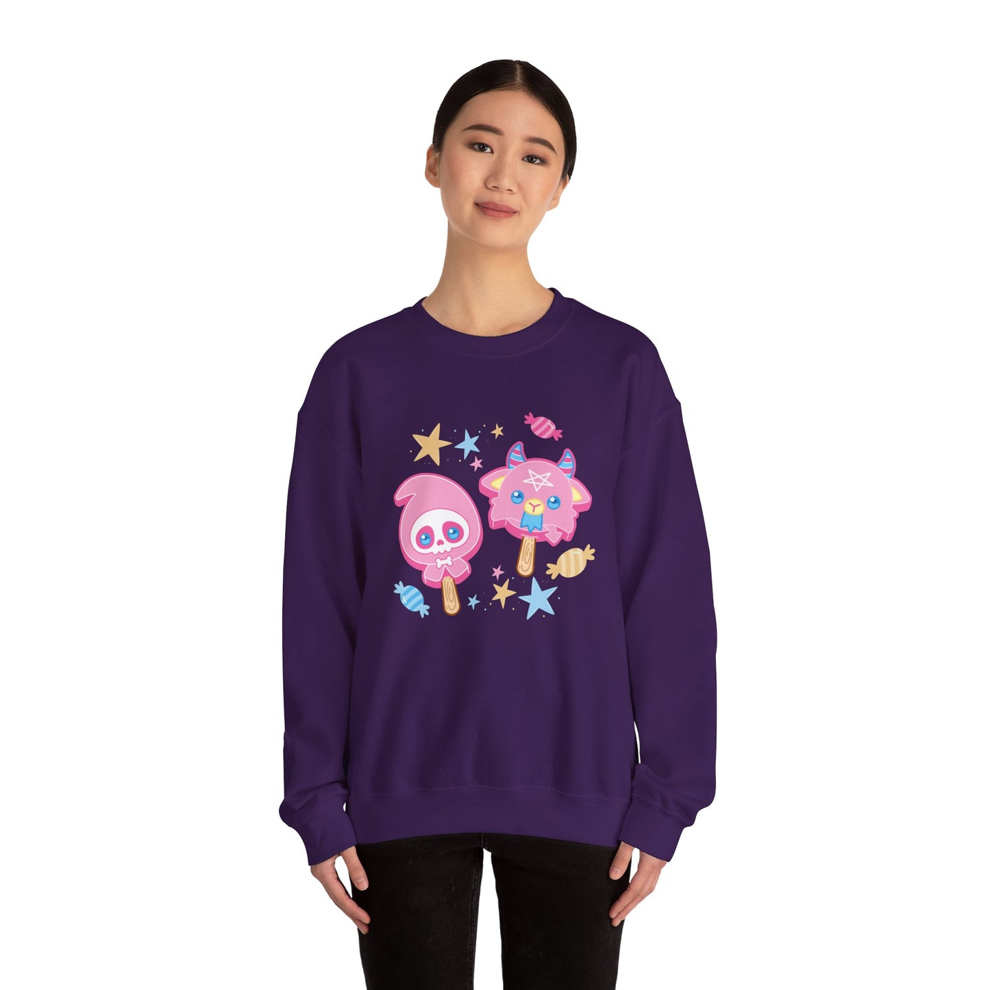 Halloween Treats Pastel Unisex Heavy Blend™ Crewneck Sweatshirt