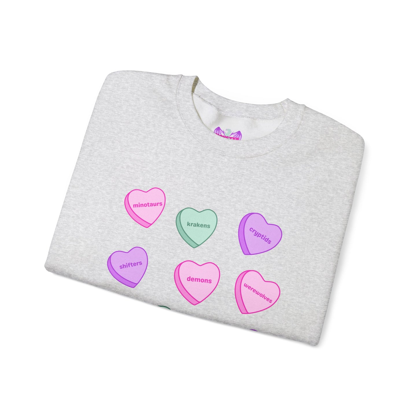 Candy Hearts Unisex Heavy Blend™ Crewneck Sweatshirt