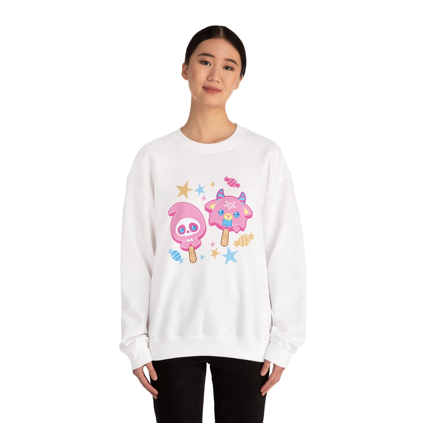 Halloween Treats Pastel Unisex Heavy Blend™ Crewneck Sweatshirt