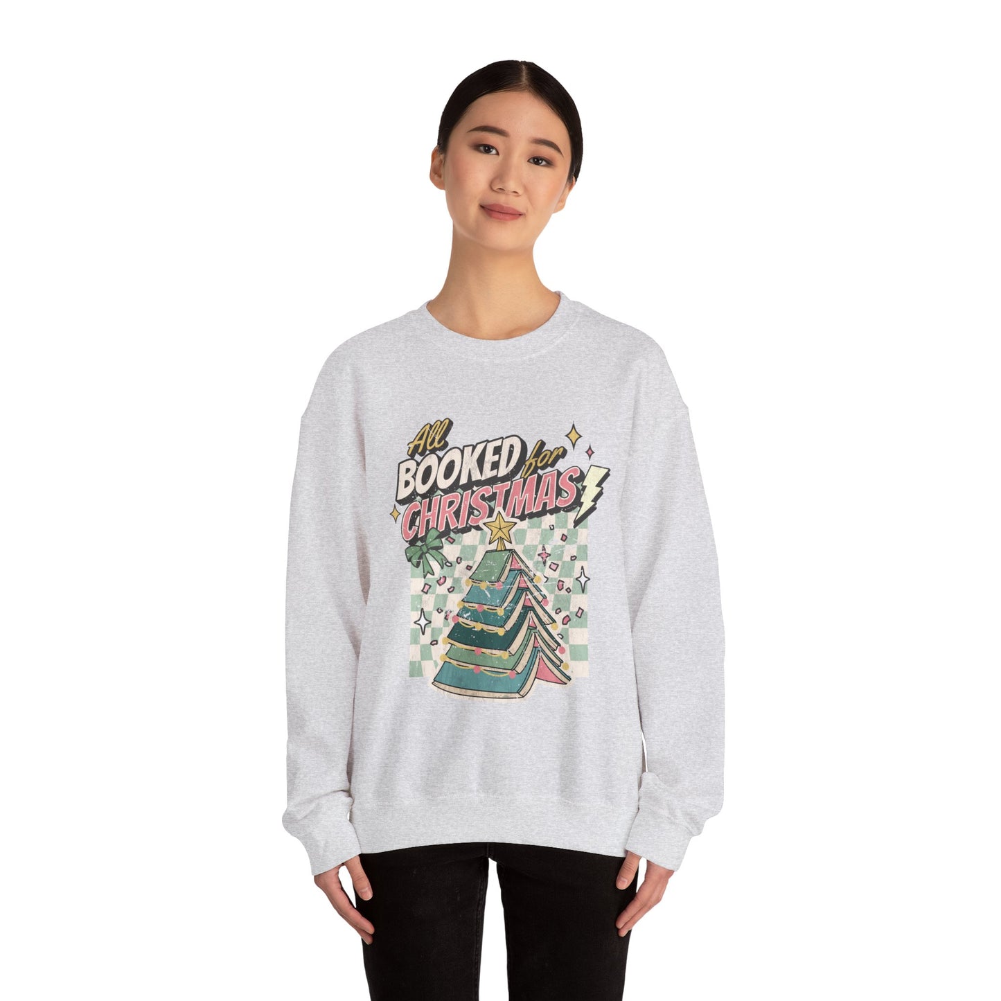 All Booked for Christmas Unisex Heavy Blend™ Crewneck Sweatshirt