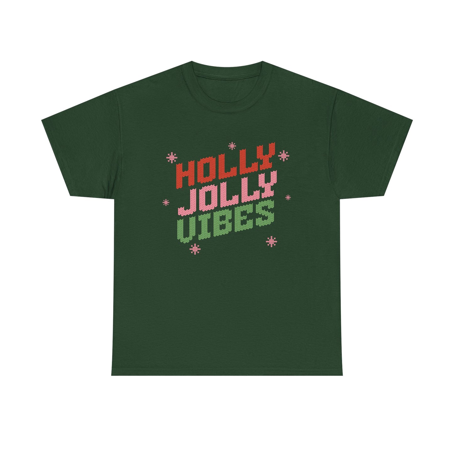Holly Jolly Vibes Unisex Heavy Cotton Tee