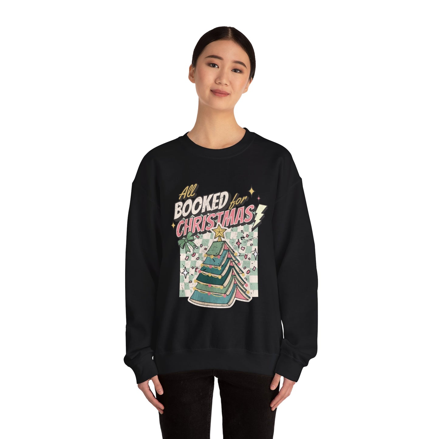 All Booked for Christmas Unisex Heavy Blend™ Crewneck Sweatshirt
