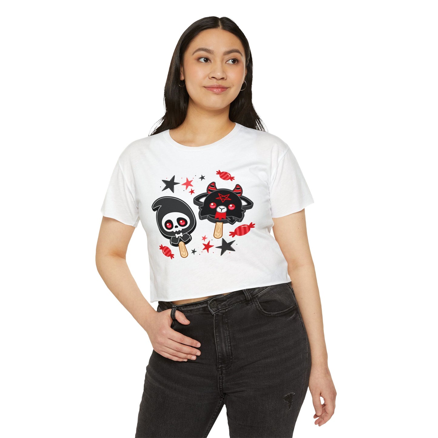 Halloween Treats Women's Festival Crop Top