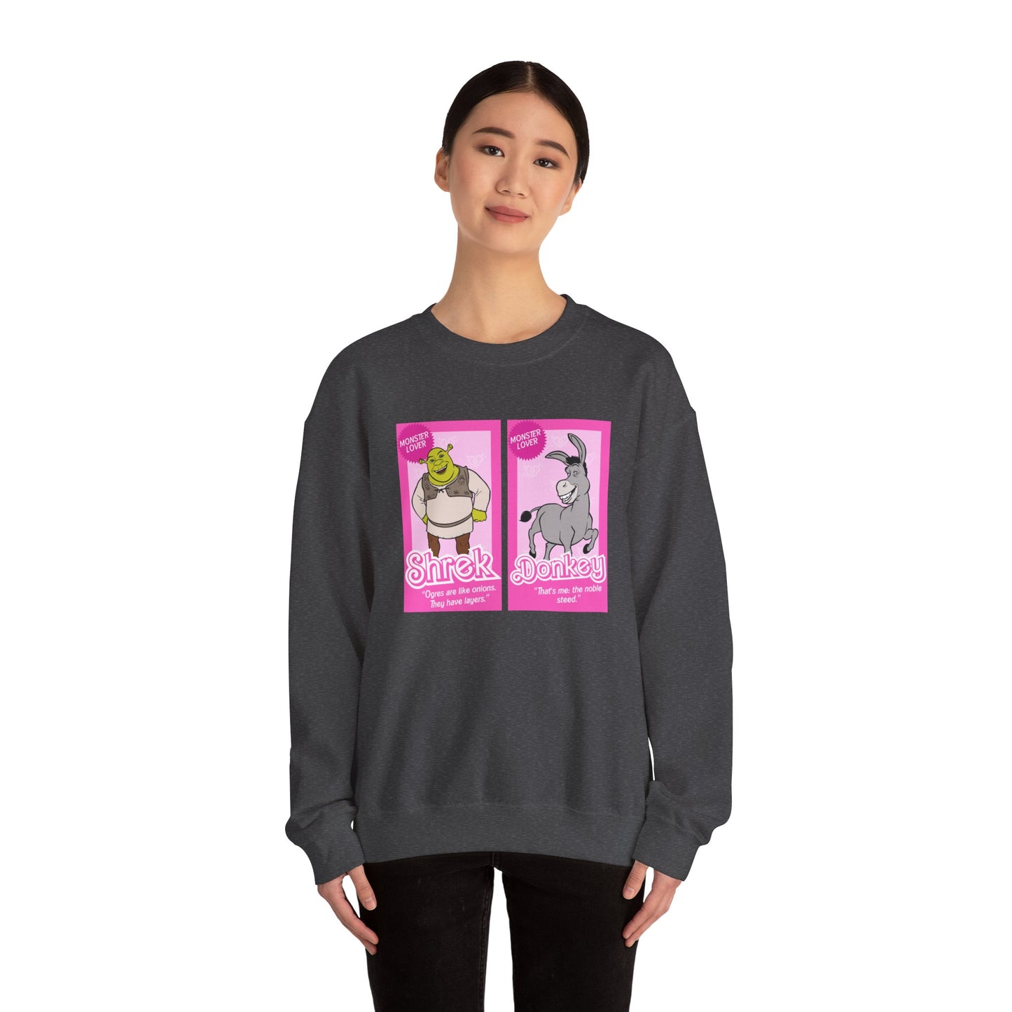 Ogre and Donkey Dolls Unisex Heavy Blend™ Crewneck Sweatshirt