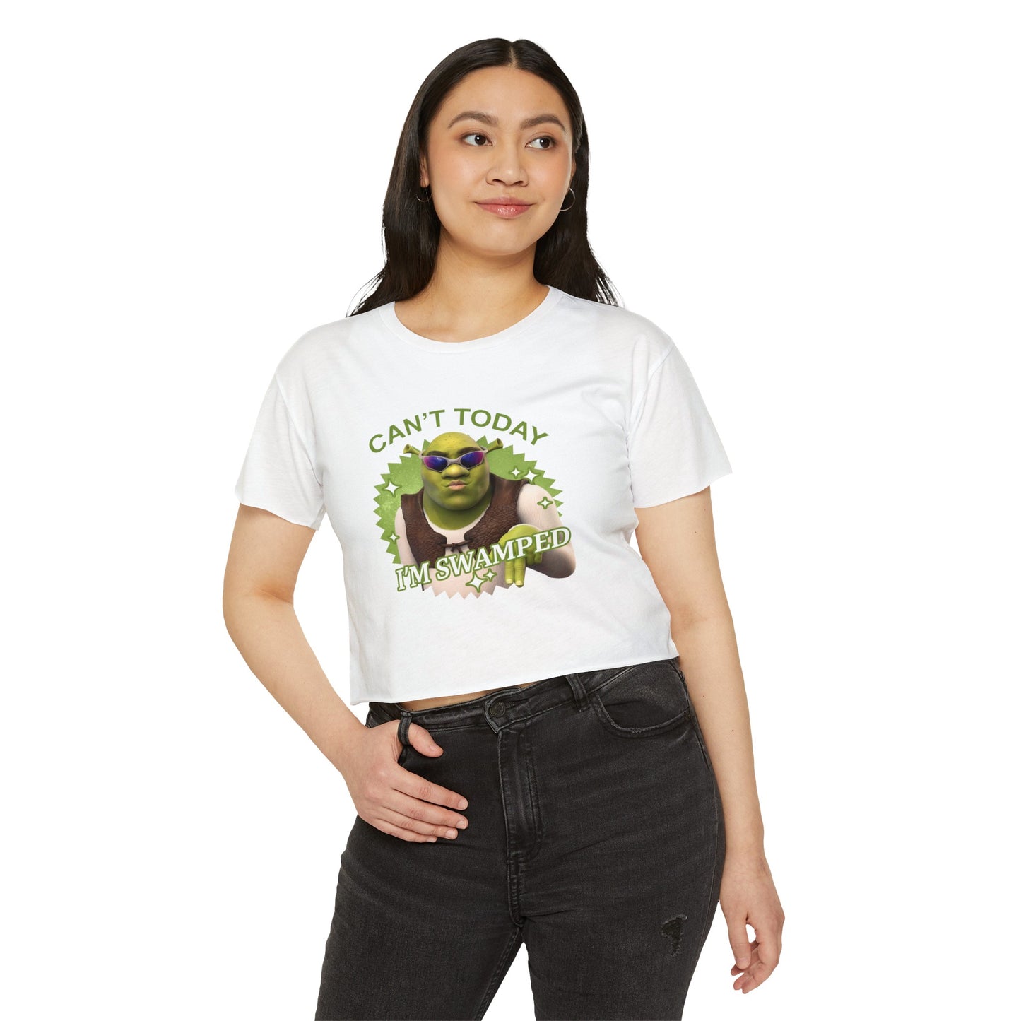 Ogres & Waffles Swamped Women's Festival Crop Top