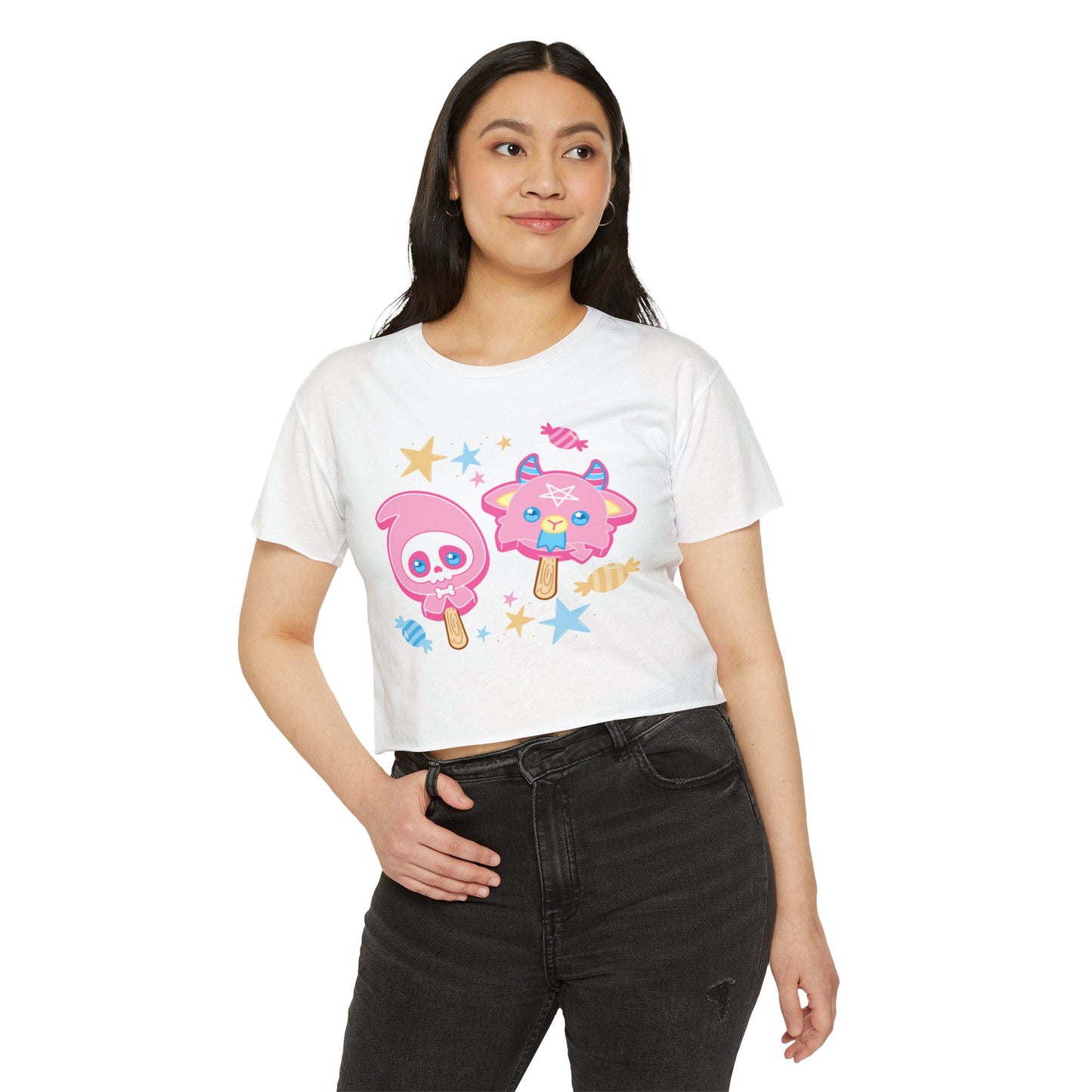 Halloween Treats Pastel Women's Festival Crop Top