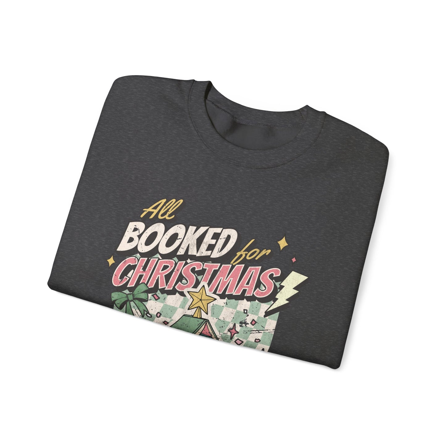 All Booked for Christmas Unisex Heavy Blend™ Crewneck Sweatshirt