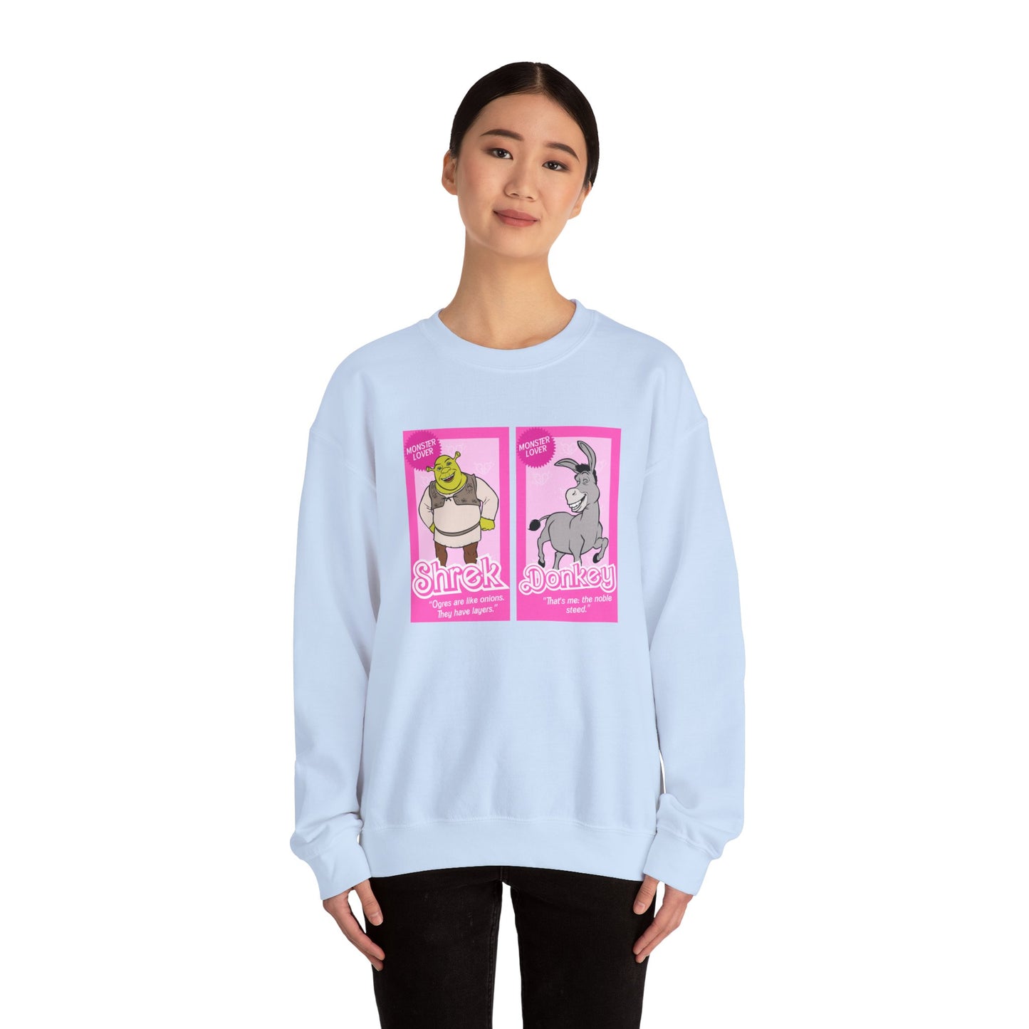 Ogre and Donkey Dolls Unisex Heavy Blend™ Crewneck Sweatshirt