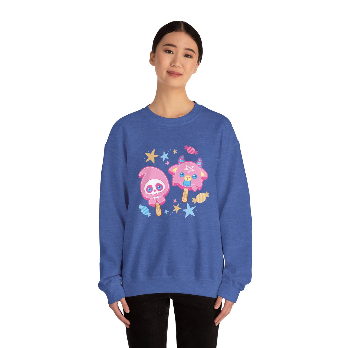 Halloween Treats Pastel Unisex Heavy Blend™ Crewneck Sweatshirt