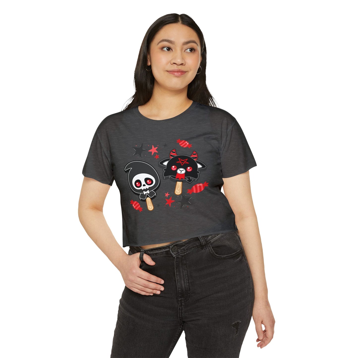 Halloween Treats Women's Festival Crop Top