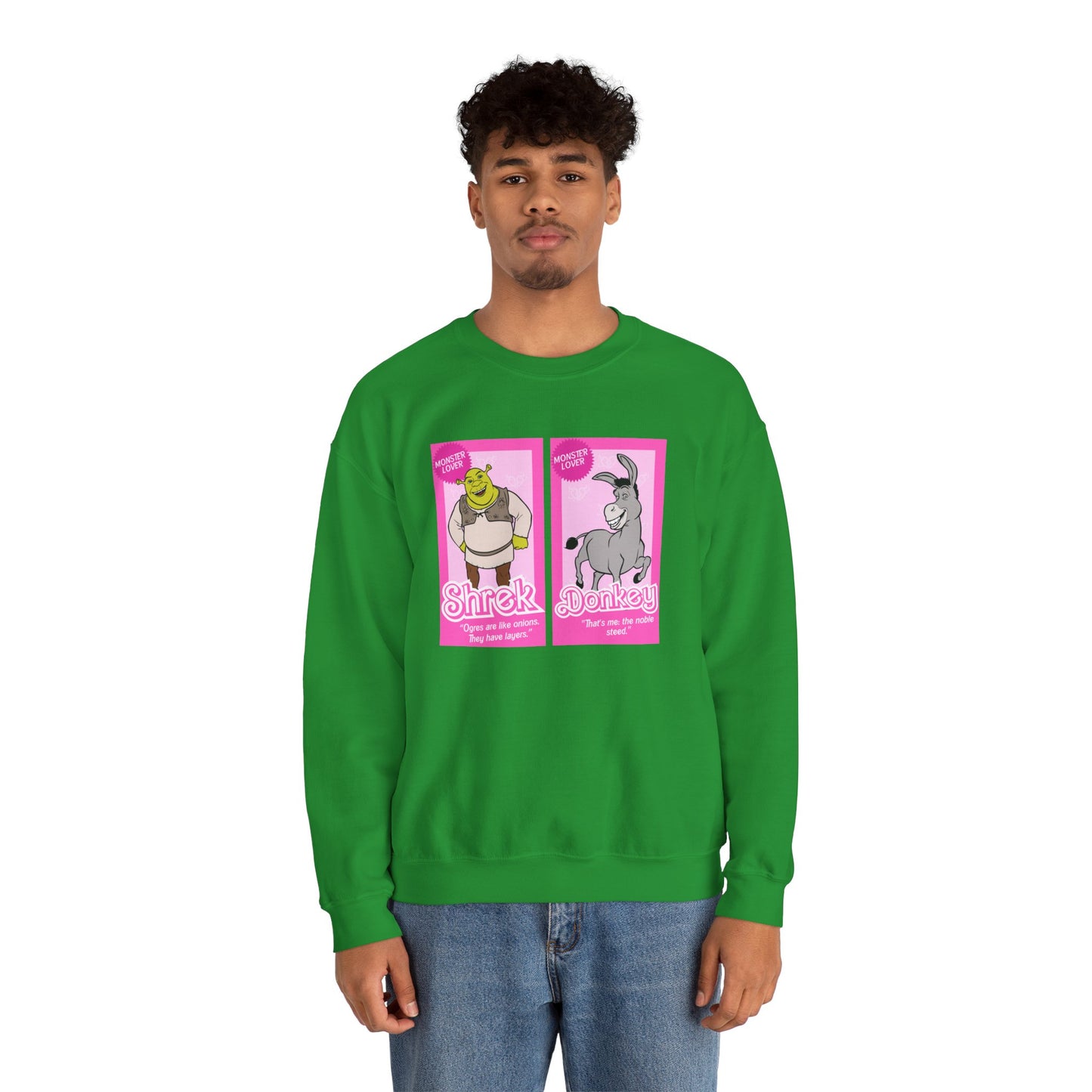 Ogre and Donkey Dolls Unisex Heavy Blend™ Crewneck Sweatshirt