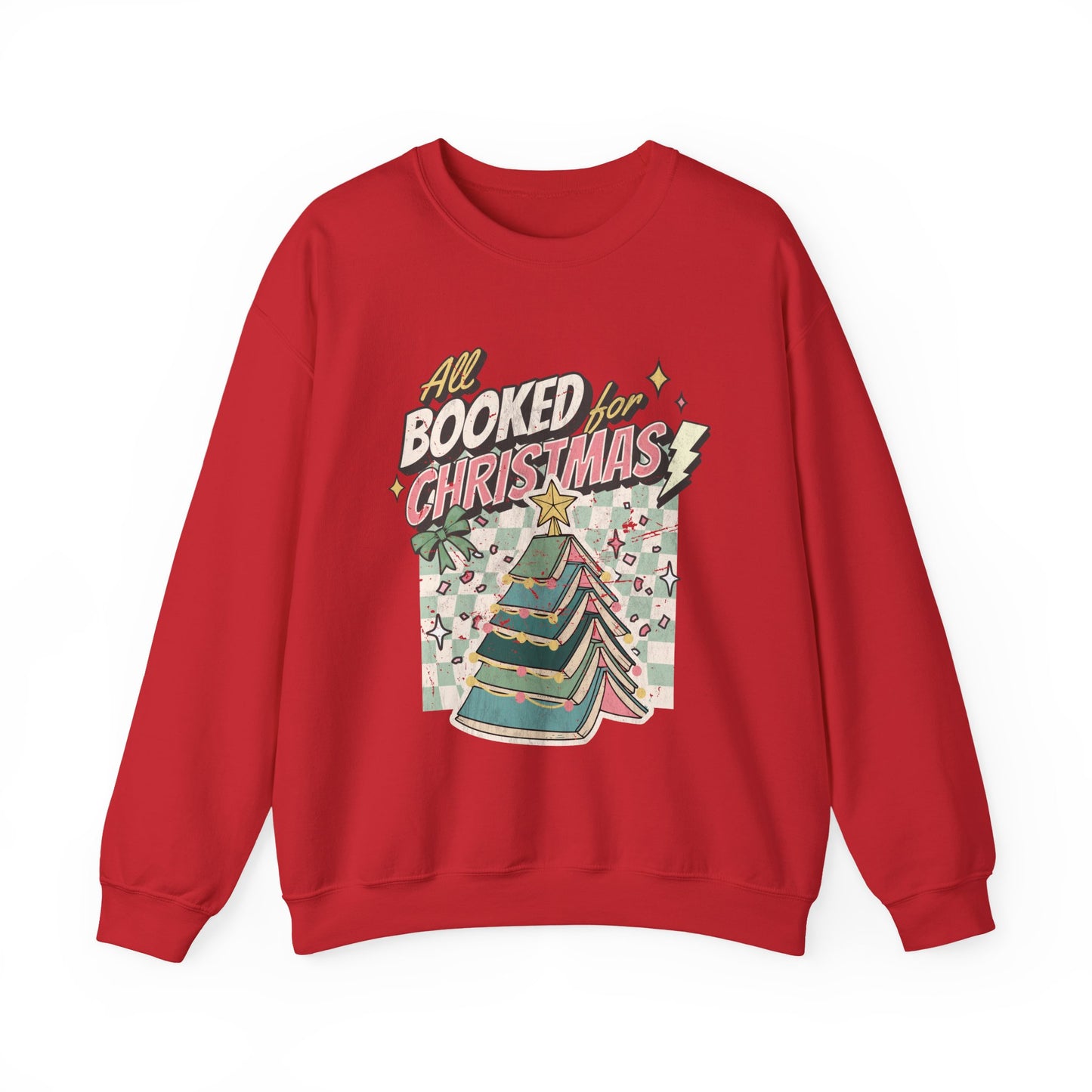 All Booked for Christmas Unisex Heavy Blend™ Crewneck Sweatshirt