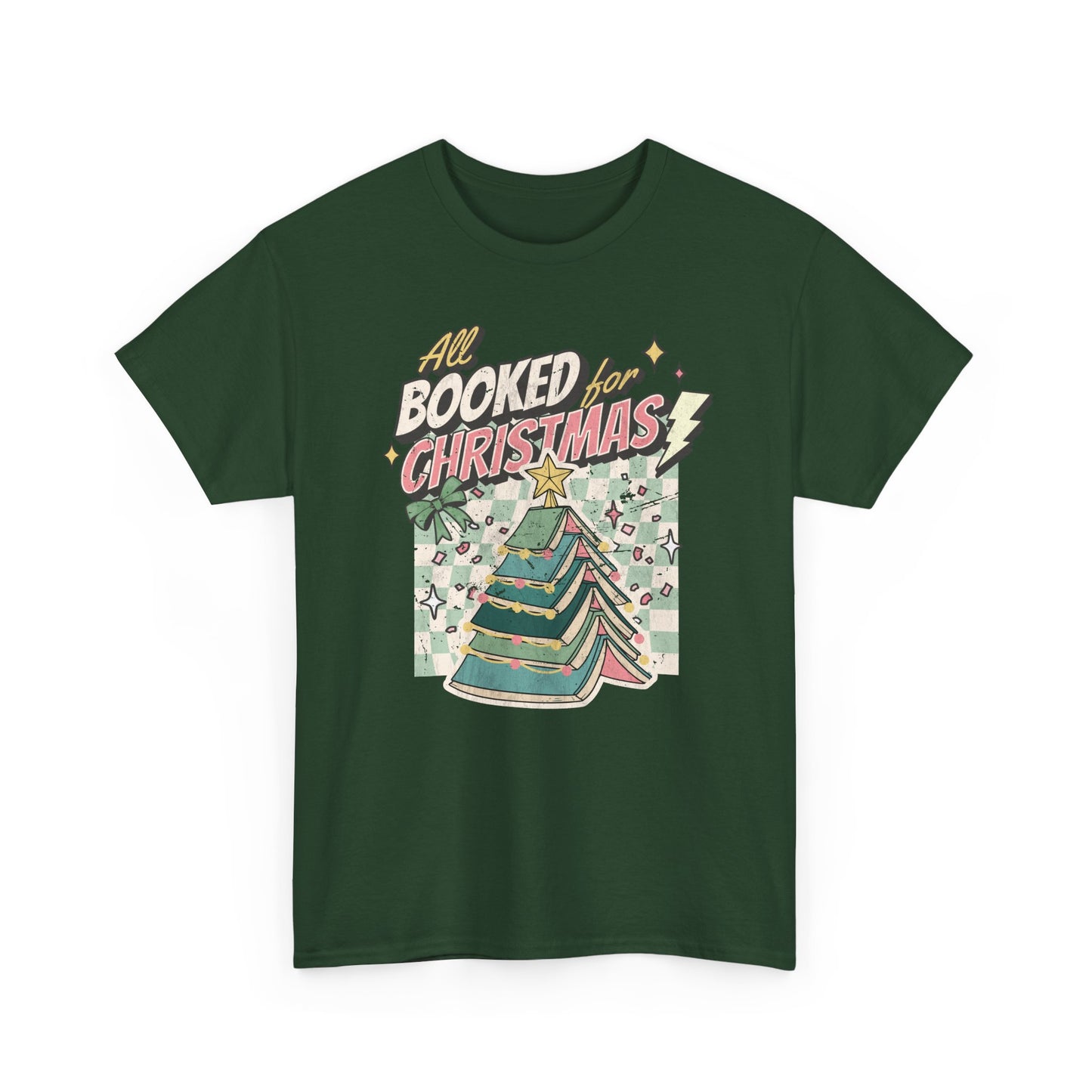 All Booked for Christmas Unisex Heavy Cotton Tee