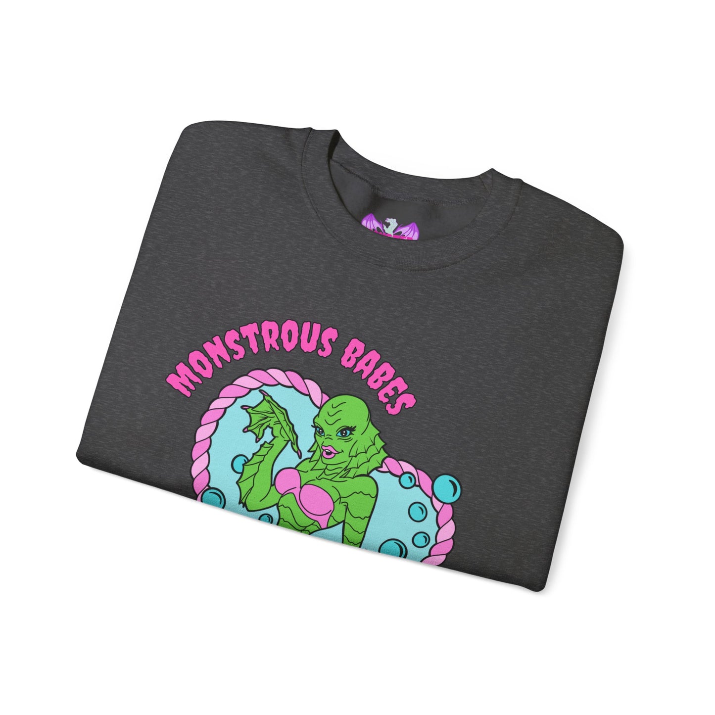 Monstrous Babes Club Lagoona Unisex Heavy Blend™ Crewneck Sweatshirt