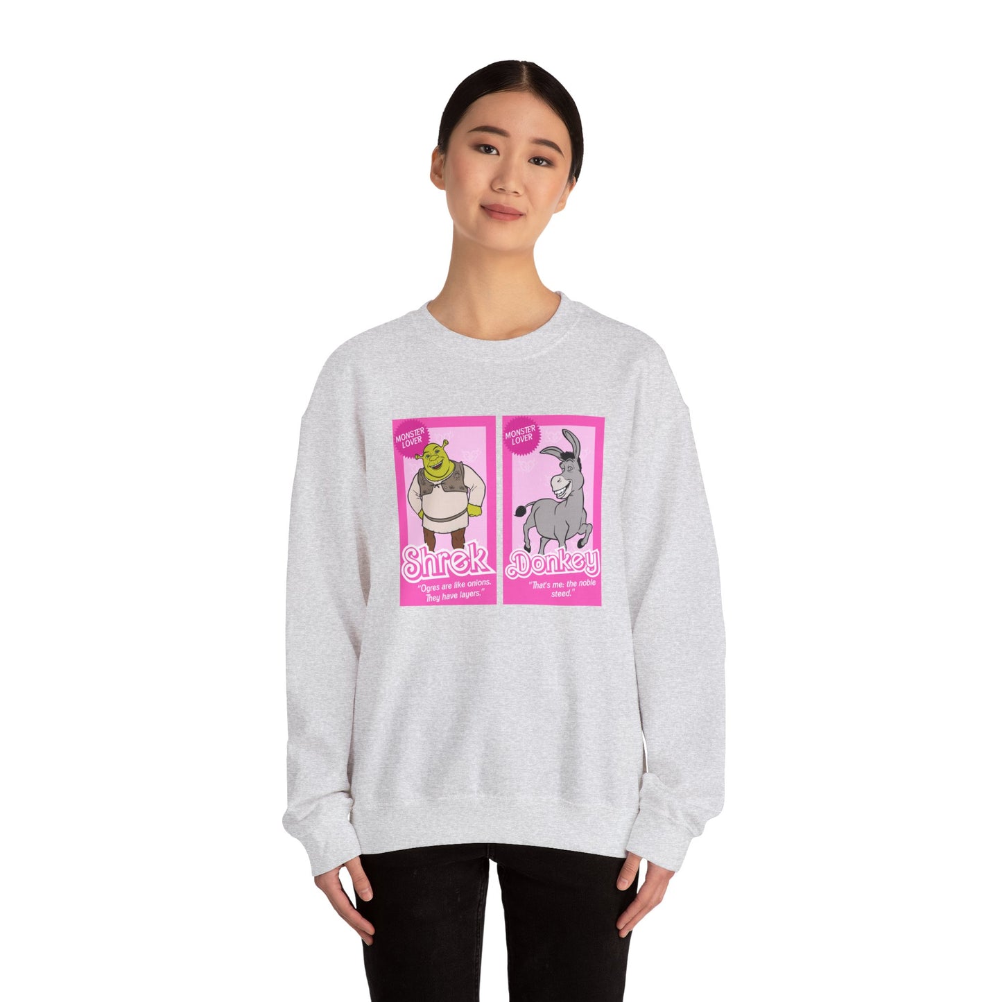 Ogre and Donkey Dolls Unisex Heavy Blend™ Crewneck Sweatshirt
