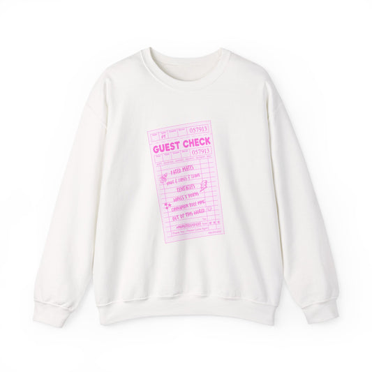 Guest Check PINK Monster Luvr Unisex Heavy Blend™ Crewneck Sweatshirt