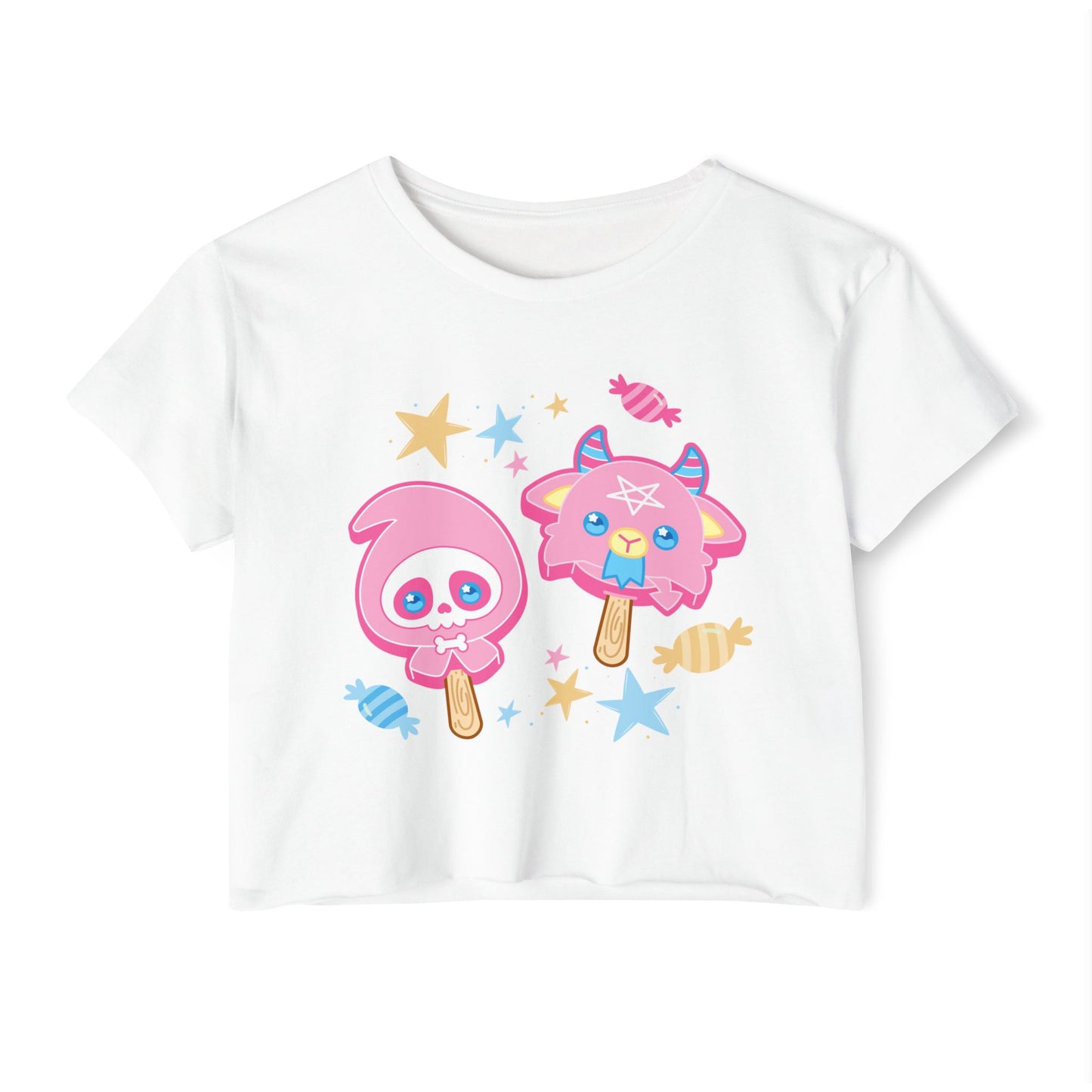 Halloween Treats Pastel Women's Festival Crop Top