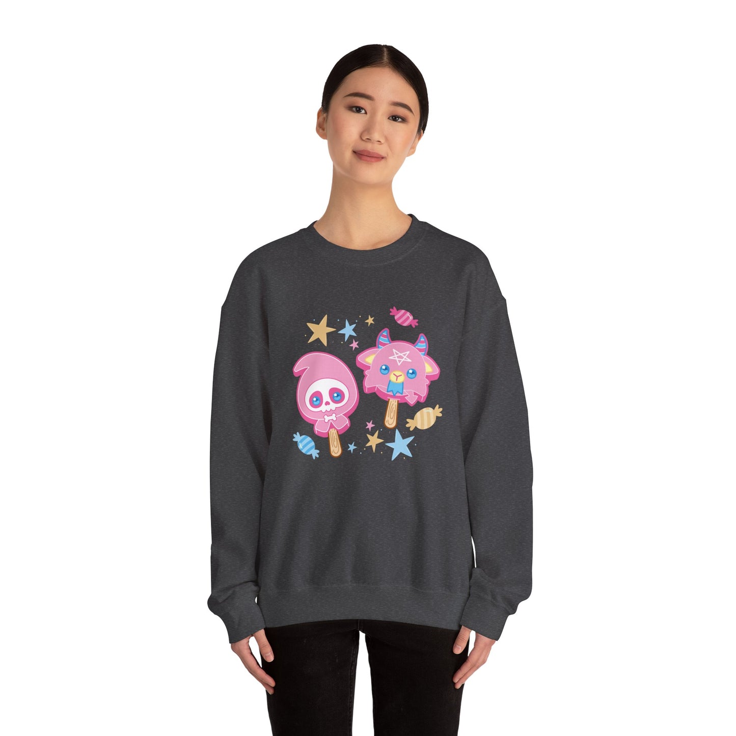 Halloween Treats Pastel Unisex Heavy Blend™ Crewneck Sweatshirt