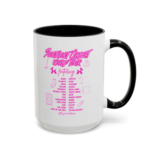 Sentient Object World Tour Accent Coffee Mug (15oz)