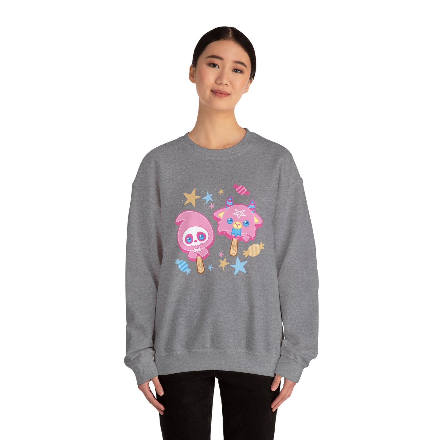Halloween Treats Pastel Unisex Heavy Blend™ Crewneck Sweatshirt