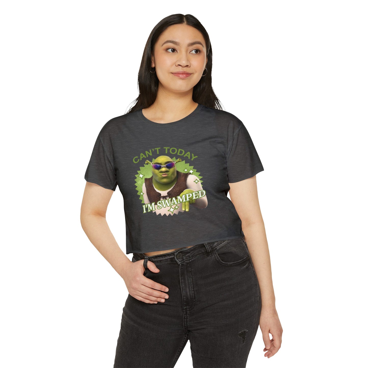 Ogres & Waffles Swamped Women's Festival Crop Top