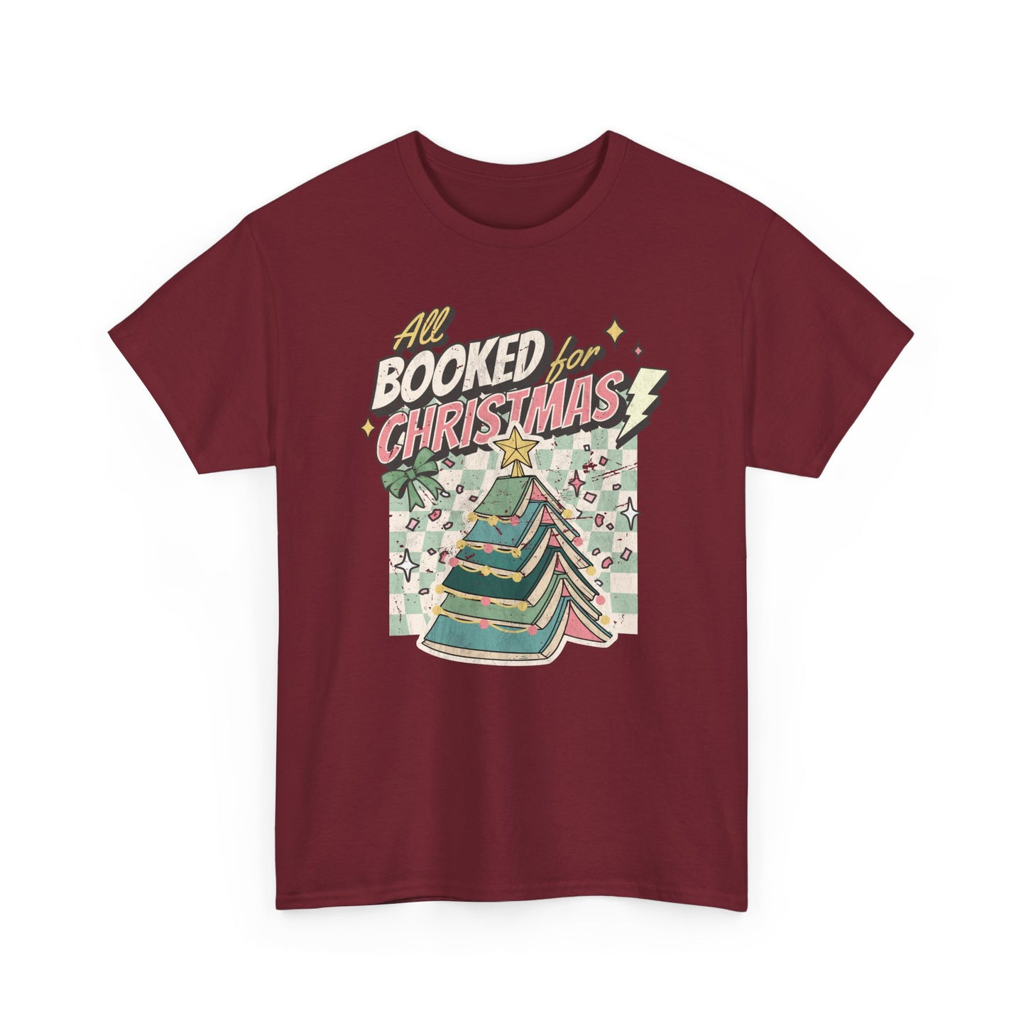 All Booked for Christmas Unisex Heavy Cotton Tee