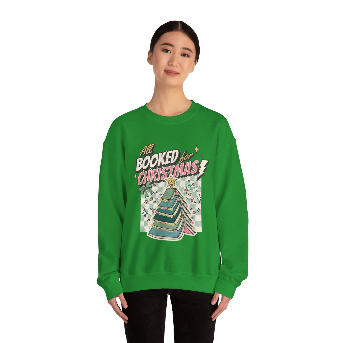 All Booked for Christmas Unisex Heavy Blend™ Crewneck Sweatshirt