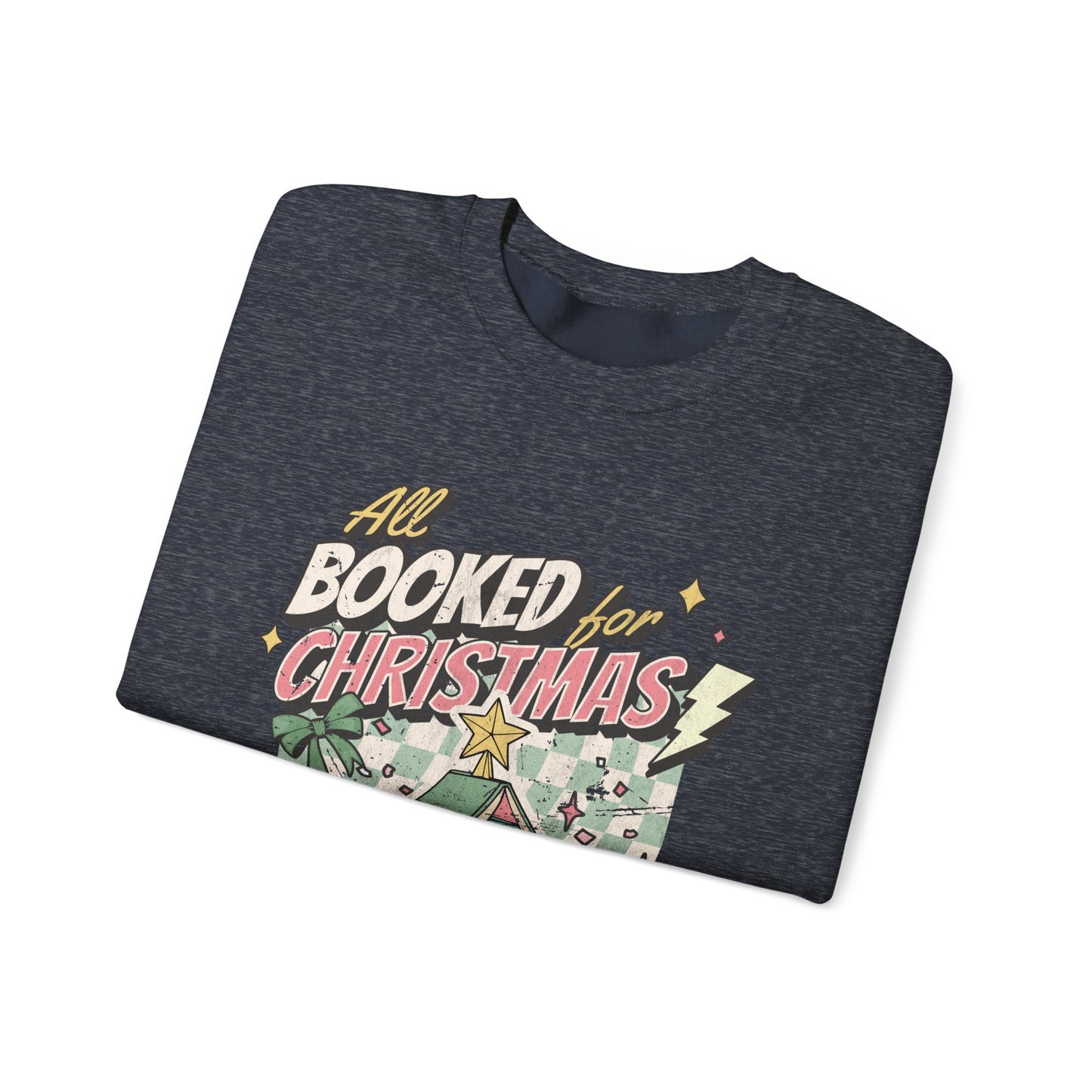 All Booked for Christmas Unisex Heavy Blend™ Crewneck Sweatshirt