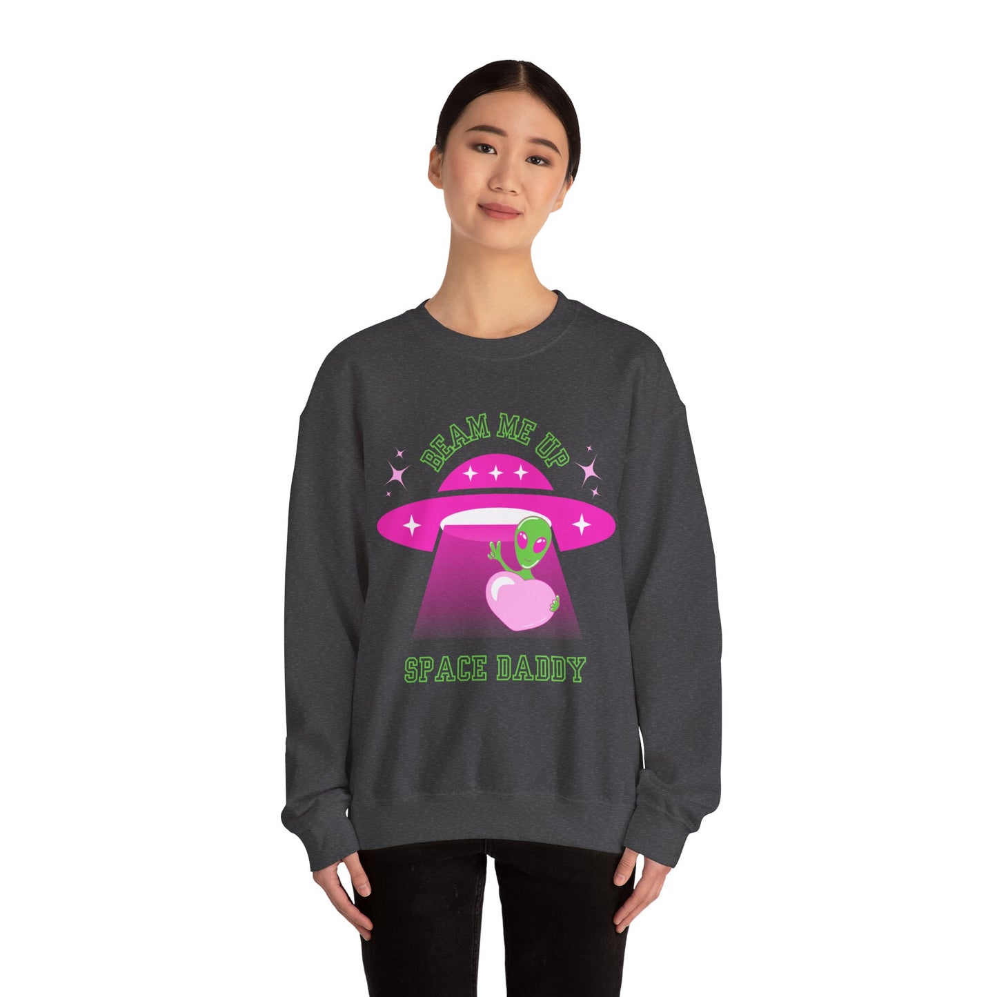 Space Daddy Unisex Heavy Blend™ Crewneck Sweatshirt