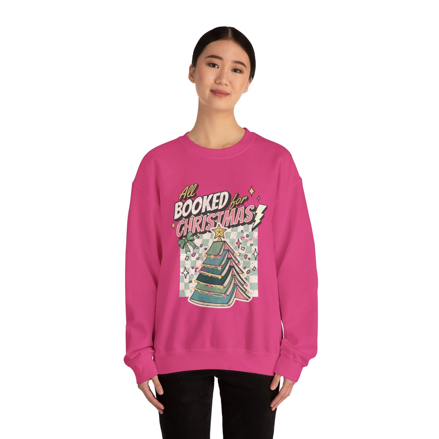 All Booked for Christmas Unisex Heavy Blend™ Crewneck Sweatshirt