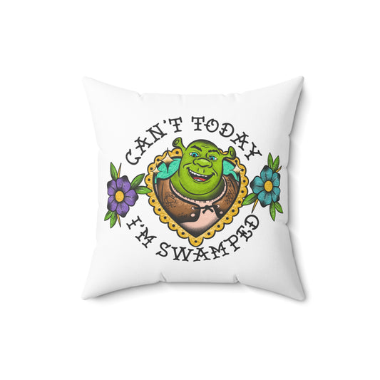 Tattoo Swamped Spun Polyester Square Pillow