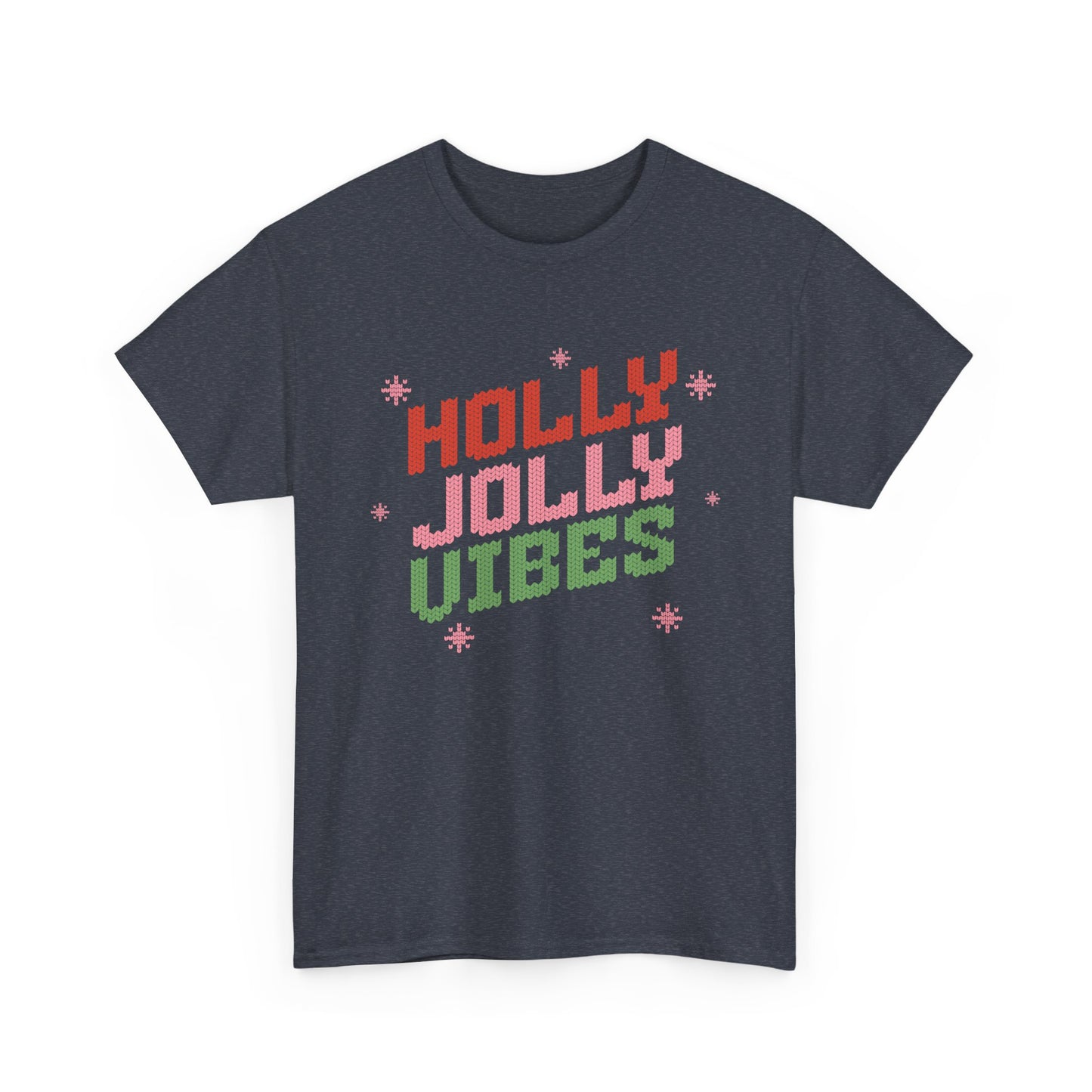 Holly Jolly Vibes Unisex Heavy Cotton Tee