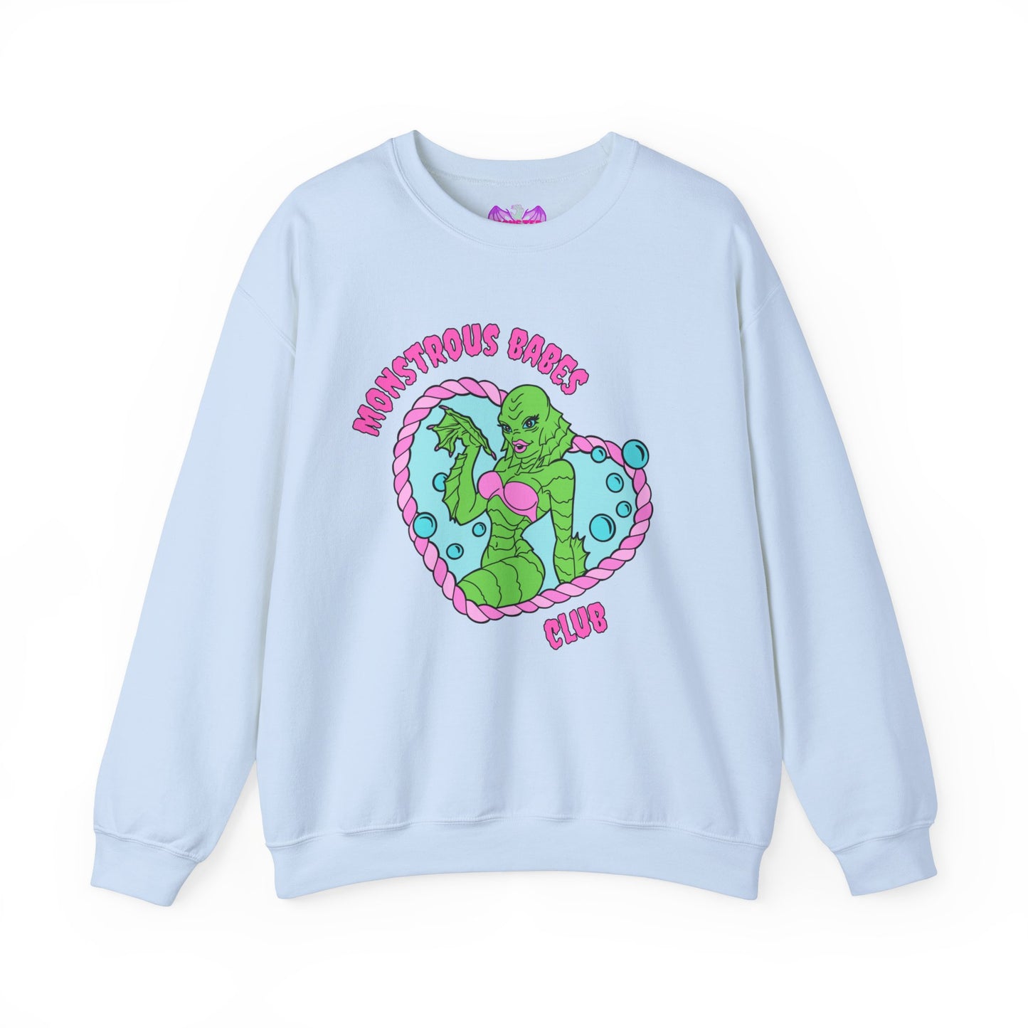 Monstrous Babes Club Lagoona Unisex Heavy Blend™ Crewneck Sweatshirt