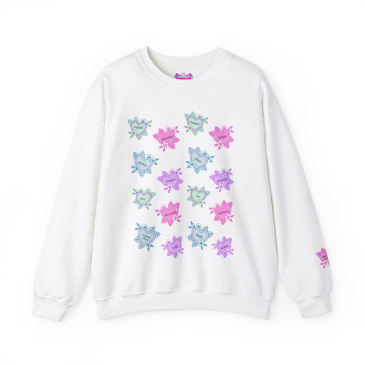 Tattoo Hearts Unisex Heavy Blend™ Crewneck Sweatshirt