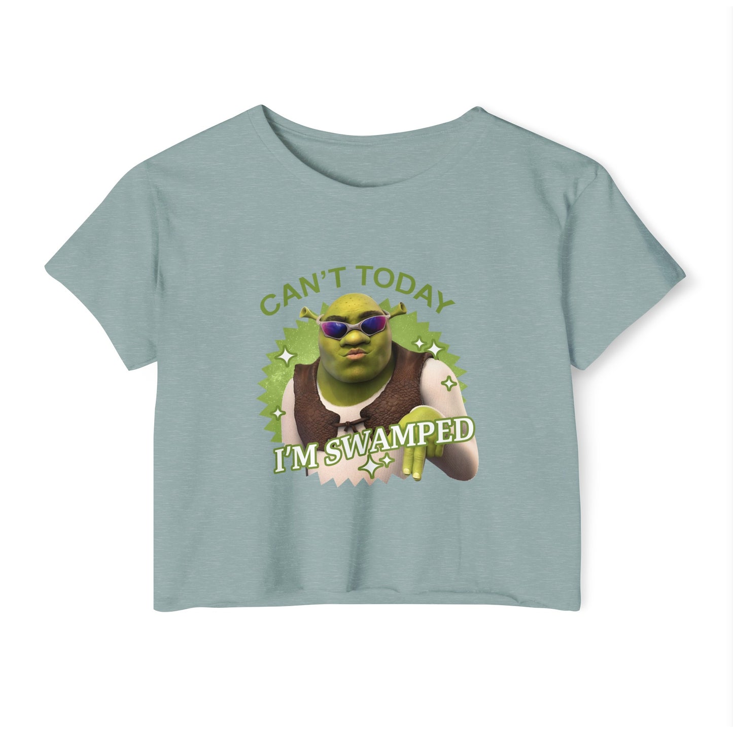 Ogres & Waffles Swamped Women's Festival Crop Top