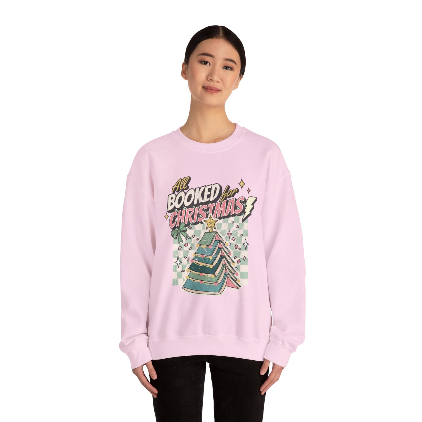 All Booked for Christmas Unisex Heavy Blend™ Crewneck Sweatshirt