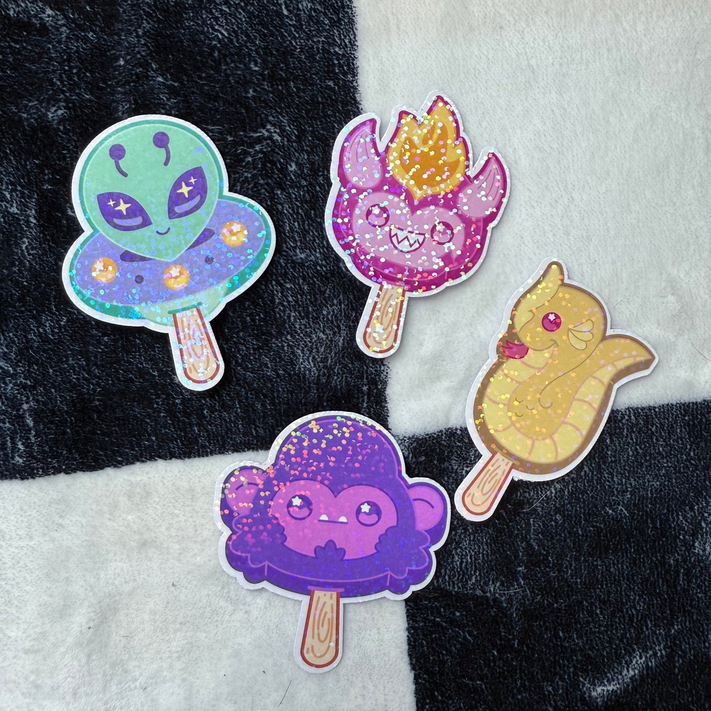 Monster Treats 4 PACK Stickers 3.0