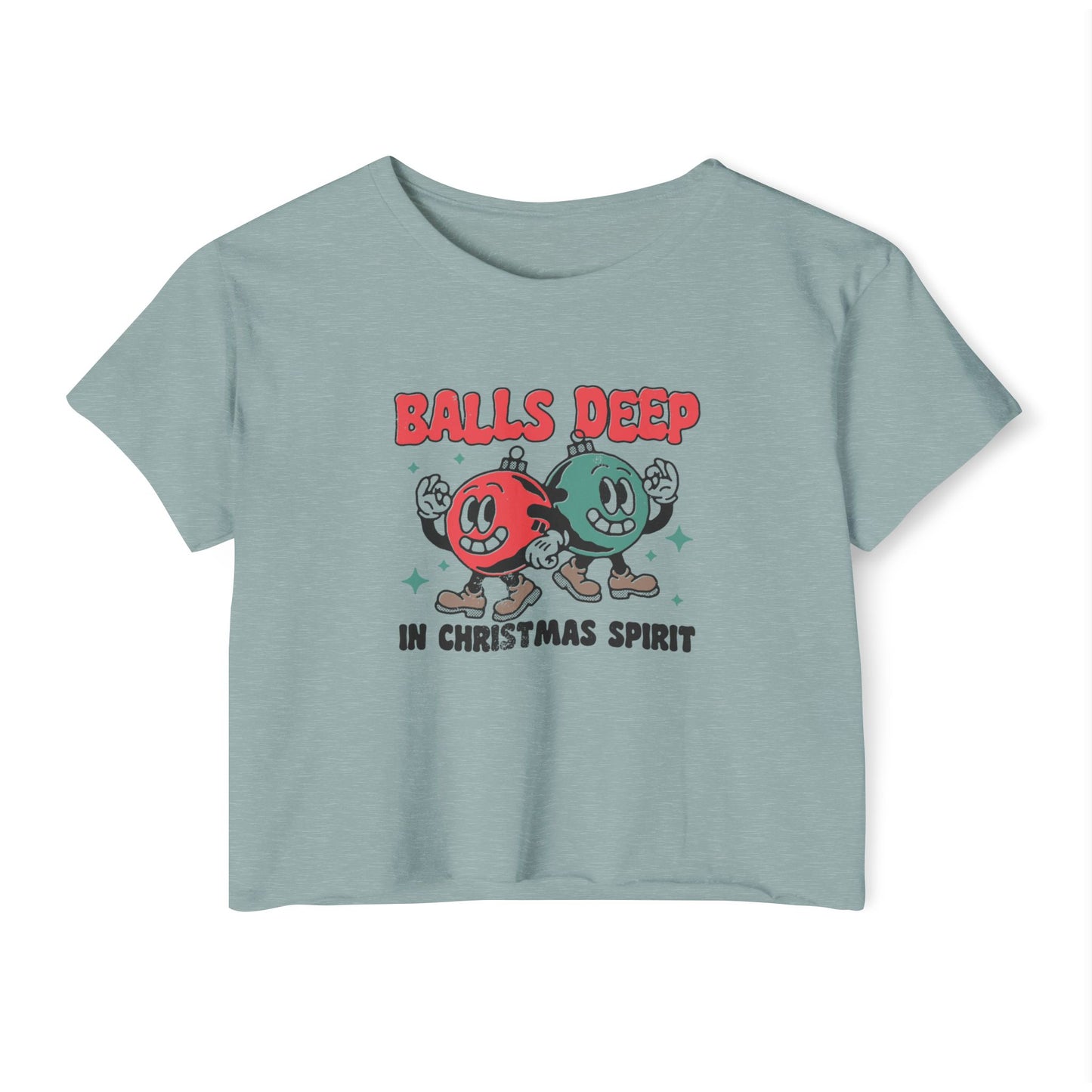 Balls Deep Women's Festival Crop Top