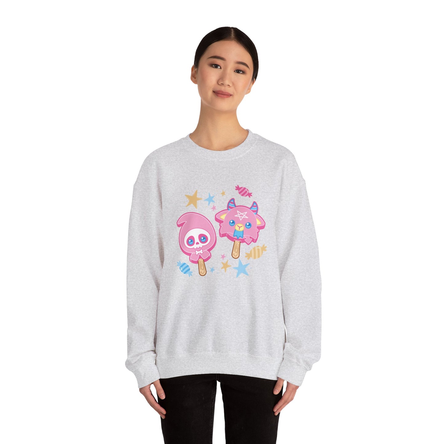 Halloween Treats Pastel Unisex Heavy Blend™ Crewneck Sweatshirt