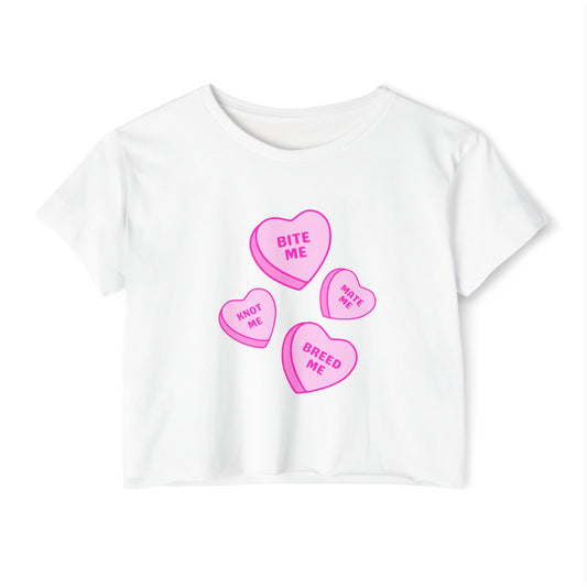 Knotty Hearts Women's Festival Crop Top