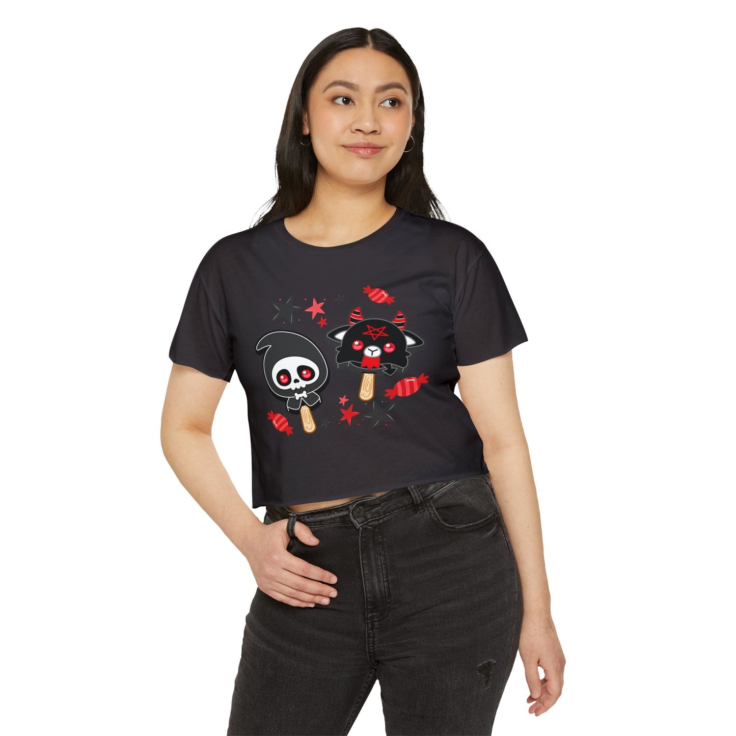 Halloween Treats Women's Festival Crop Top