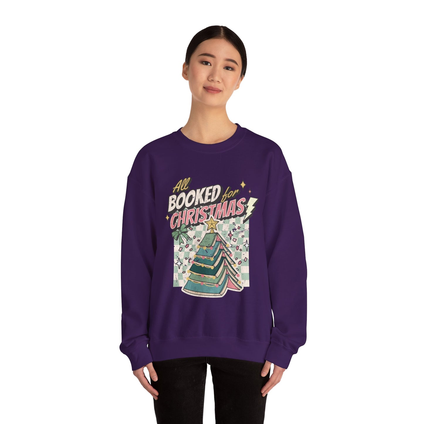 All Booked for Christmas Unisex Heavy Blend™ Crewneck Sweatshirt