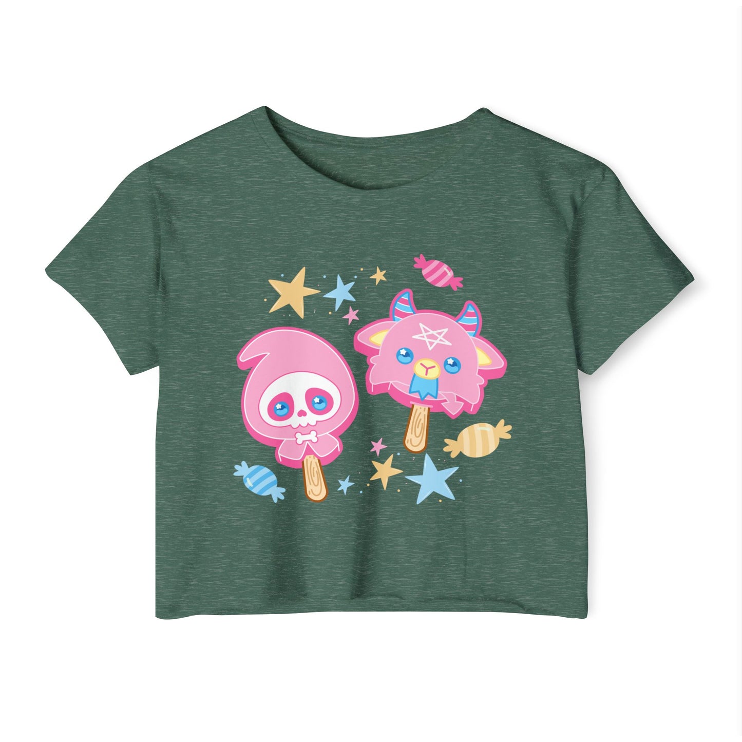 Halloween Treats Pastel Women's Festival Crop Top